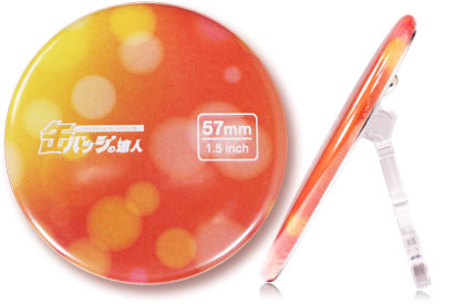スタンド付缶バッジ