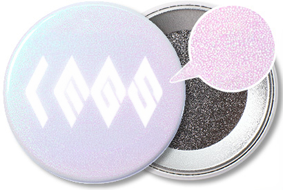 オーロララメ缶バッジ