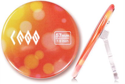 スタンド付缶バッジ