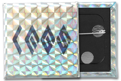 ホログラム缶バッジ四角（白押さえ無）