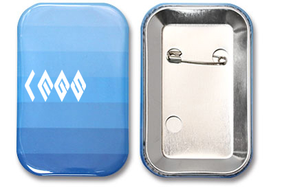 長方形缶バッジ